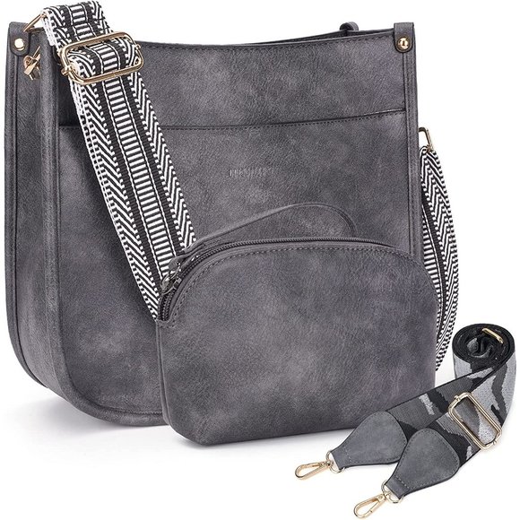 Crossbody Bag Purse for Women 2Pcs Leather Hobo Handbag Wallet Set With … - Picture 4 of 11